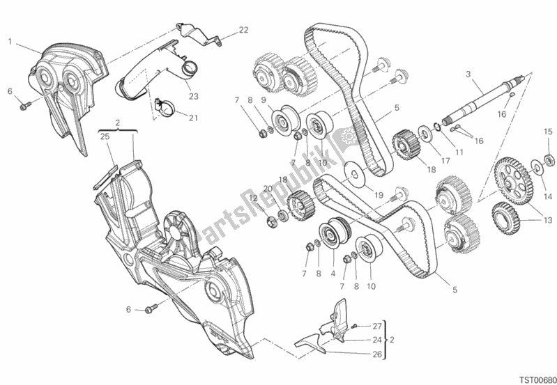 Tutte le parti per il Sistema Di Cronometraggio del Ducati Diavel 1260 S 2020